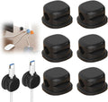 6 Pack Cord Organizer Holder, 2026 New Adjustable Cable Organizer Clips, Adhesive Desk Cable Management, Charging Cable Storage Holder for Office, Home, Car, Desk, Nightstand (Black) by BYXIWA