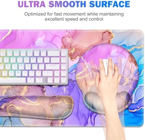 Gaming Mouse Pad, 4in1 XXL Mousepad Large Desk Mat, Cute Desk Pad Protector - Image 2