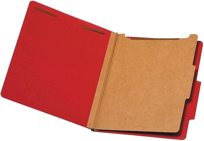Pendaflex® Classification Folders, 1 Divider, Embedded Fasteners, 2/5 Cut Tab by Pendaflex
