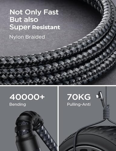 AINOPE 2 pac 1M Nylon Braided USB C Charging Cable Compatible with Galaxy S21+ Ultra, iPad mini/Air/Pro, Pixel 6X - Image 6