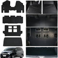 All Weather Floor Mats for Honda Odyssey 2017 2016 2015 2014 2013 2012 2011 Mini Passenger Van TPE Rubber Liners Odyssey Odorless Anti-Slip Car Floor Liners-1st & 2nd & 3rd Row & Cargo Mat Full Set by Unknown
