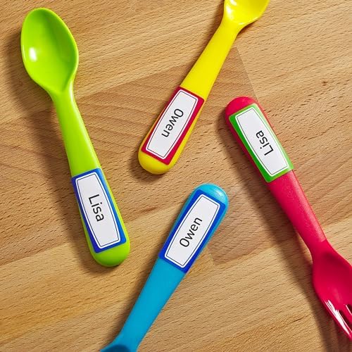 Avery Durable Labels for Kids' Gear, 3/4" x 1-3/4", Assorted Border Colors, Water-Resistant Labels, 4 Packs, 240 Stickers Total (21943) - Image 4