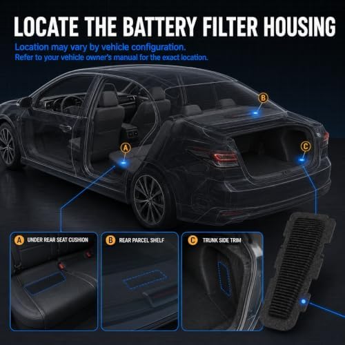 2-Pack Hybrid Battery Filter, For Toyota Camry HV 2025-2026 - Image 6