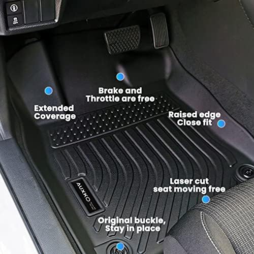 AUXKO All Weather Floor Mats for Honda Civic 2026-2022 Acura Integra 23-26 - Image 5