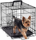 DUMOS Dog Crate, 18 Inch Small Foldable Dog Cage Metal Wire Pet Kennel by DumosLifestyle