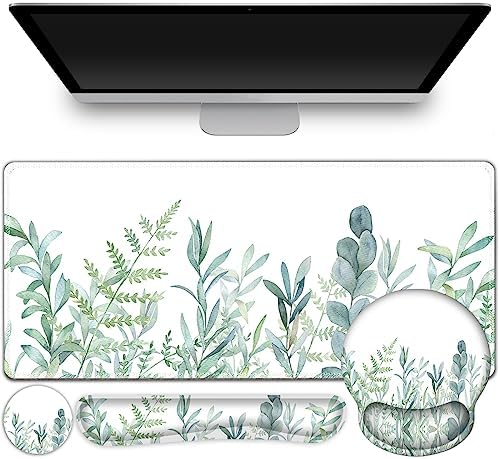 ToLuLu Desk Mat, XXL Large Mouse Pad Wrist Support Set，4 in1 Mousepad by ToLuLu