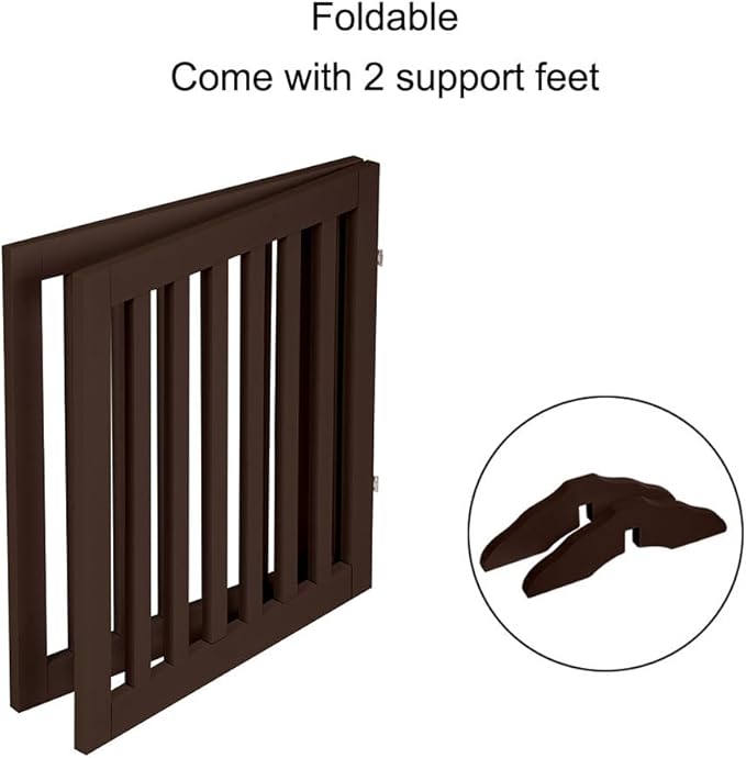 unipaws 24”H Free Standing Pet Gate - Image 4