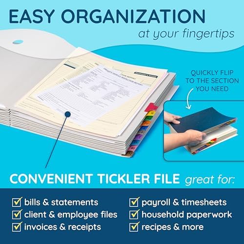 Blue Summit Supplies Expanding Desk File Sorter, Alphabetical, Letter Size - Image 2