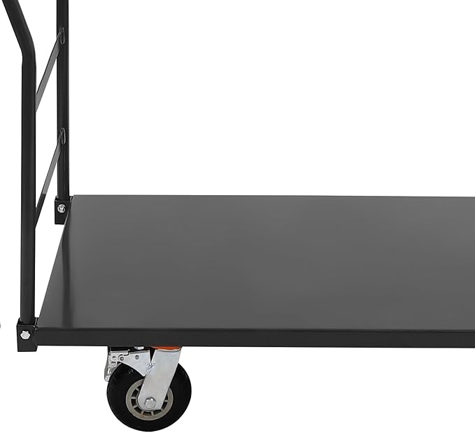 24"x49" Heavy Duty Platform Truck Cart, 2000lbs Capacity Steel Flatbed Cart - Image 5