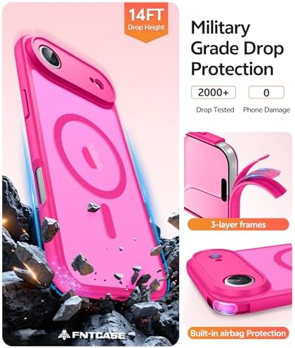 FNTCASE for iPhone Air Case, Fit for Magsafe, with Glass Screen Protector - Image 5