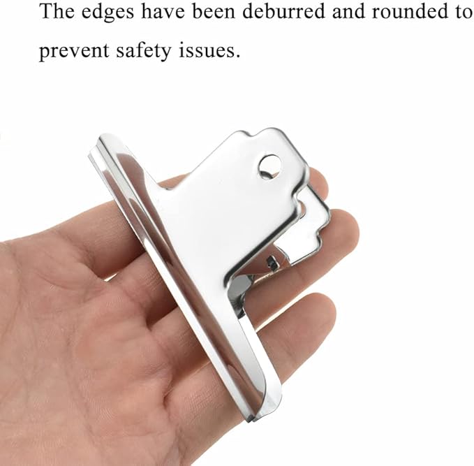HAHIYO 4inch Silver Bulldog Clips Metal File Hinge Binder Clamps Save Space - Image 5