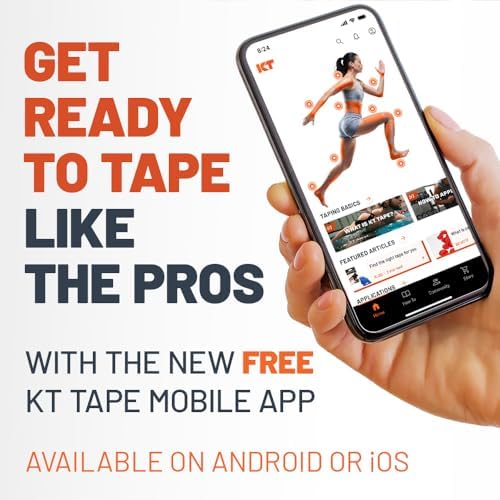 KT Tape, Original Cotton, Elastic Kinesiology Athletic Tape, 20 Count, 10” Precut Strips, Pink - Image 5