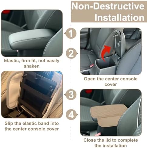 BFXM Car Center Console Cover with 2 Organizer Pockets Storage Bags - Image 6
