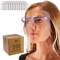 Salon World Safety Face Shields with Pink Glasses Frames (Case of 500) by TCPGlobal