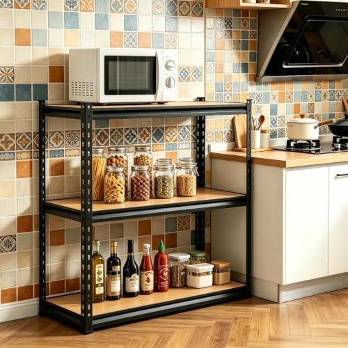 OUTLANE 3 Tier Garage Shelving Heavy Duty,1350 LBS Adjustable Rack Shelf - Image 2