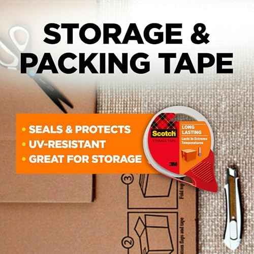 Scotch Long Lasting Storage Tape, 1.88 in x 38.2 yd, 1 Disp. Roll - Image 2
