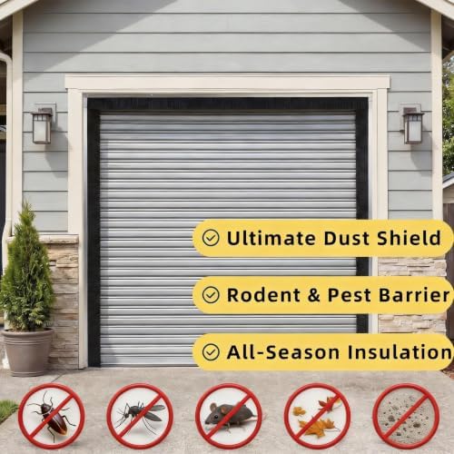 8x8 FT 3" Garage Brush Seal Kit for Roll-Up & Commercial Doors - Image 4