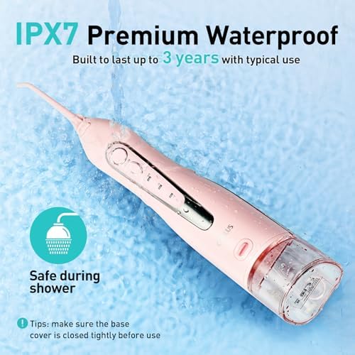 COSLUS ADA Accepted C20 Water Dental Flosser Teeth Pick, 300ML Larger Tank - Image 4
