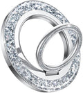 Lamicall Magnetic Phone Ring Grip for MagSafe, Glitter Silver Holder Stand by Lamicall