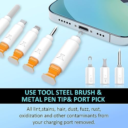 iPhone Cleaning Kit for Charging Port, Cleaner Kit for AirPod Phone, White - Image 3