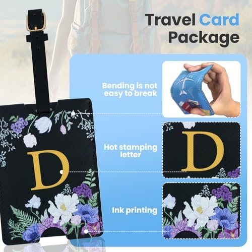 2 Pack PU Leather Privacy Luggage Tags, Double-Layer Hidden ID - Image 4