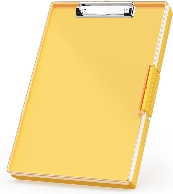 Rimilak Plastic Clipboard with Storage, Side Opening with 2 Compartment by Rimilak