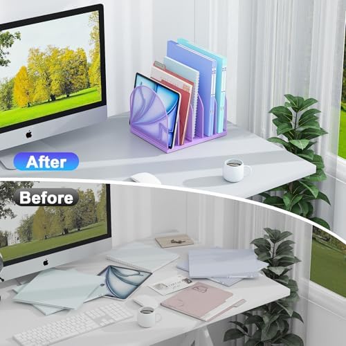gianotter Desktop File Organizer with 5 Compartments - Image 2