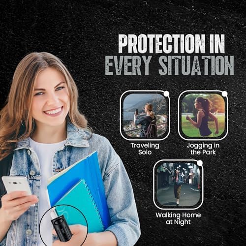 Police Magnum Personal Safety Alarm & Pepper Spray Combo Self Defense Pack for Women- Loud 135db Siren with Light & Max Strength Flip Top Pepper Spray Protection - Image 6