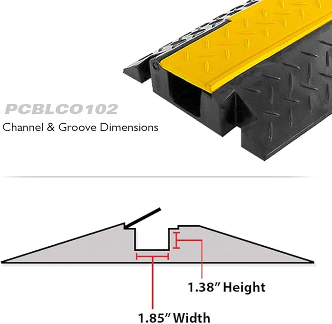 Pyle Durable Cable Protective Ramp Cover - Image 2