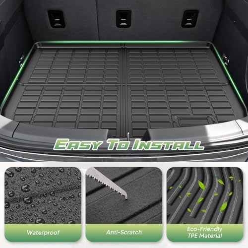 Volt Floor Mats - Car Mats for Chevy Volt 2016-2019, All Weather Floor Mats and Cargo Liner for Volt Accessories, Heavy Duty Rubber Mats, Car Accessories - Image 5