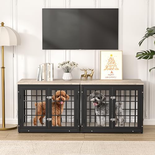 rehomerance 32" Heavy Duty Dog Crate Furniture for Small and Medium Dogs - Image 7