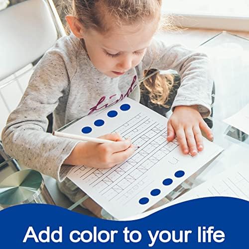 1400 PCS Blue Dot Stickers Round Coding Labels Circle Dots Labels Stickers Polka Circle Dot Stickers Label Sticker for Office,Classroom,Papers Etc - Image 4