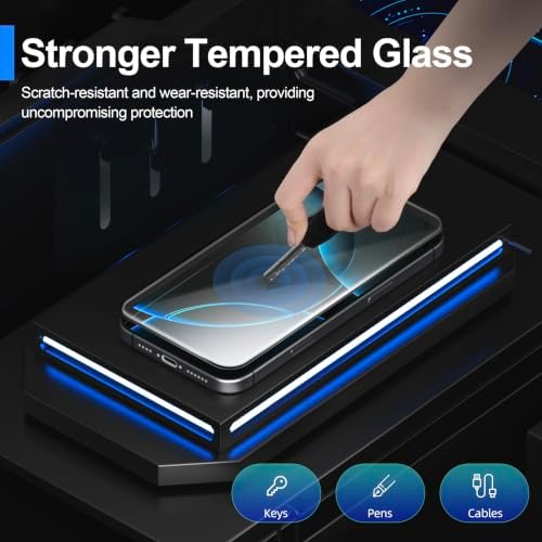 Ailun Screen Protector + Camera Lens Protector for iPhone 16 Pro, 3+3 Pack - Image 2