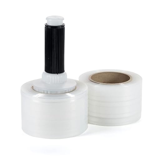 IDL Packaging 3" Stretch Wrap Mini Roll, 700 feet, 120 Gauge by IDLPackaging