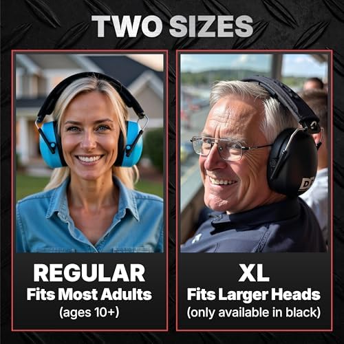 Decibel Defense Ear Protection, 37 dB NRR Ear Muffs (BLUE) - Image 3