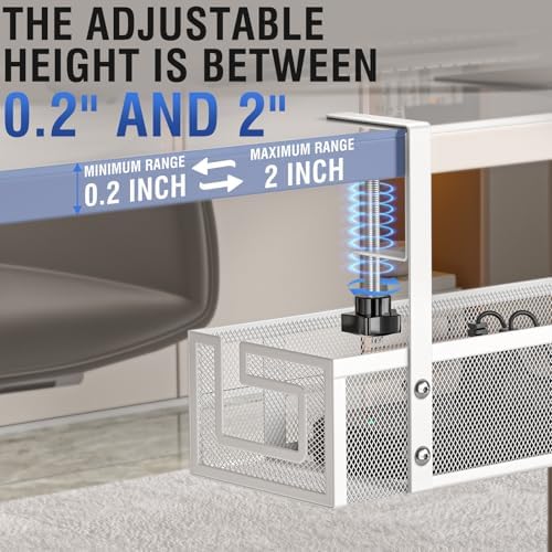 Cable Management Tray, 15.75" Under Desk Cable Management No Drill - Image 4