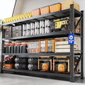 Yizosh 79" W Metal Garage Storage Shelves,7000LBS Heavy Duty 4-Shelf Adjustable Steel Organization Shelving,Utility Rack Shelf,79" W x 24" D x 79" H for Basement,Warehouse,Industrial by Yizosh