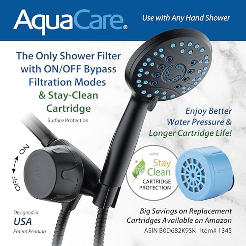 AquaCare Premium American KDF Shower Filter w/Built-in Hand Shower Bracket - Image 3
