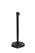 Xpress Safety Stanchion– 11’ Premium Polyester Belt, Universal 4-Way Connection by BarrierDirect