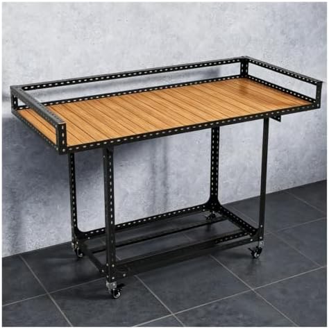 Commercial Display Cart On Wheels Mobile Vendor Stand 50kg Capacity by YJEUZCD