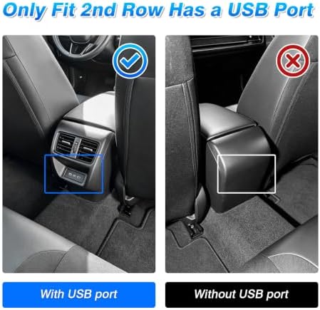 Civic Floor Mats - Floor Liner for Honda Civic 2022-2026 Sedan Hatchback Si (Include Sport, Not for Hybrid) & Acura Integra 2023-2026 Accessories (Only Fit 2nd Row Has USB Port) - Image 3