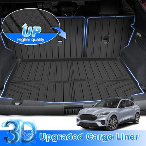 Cartist Car Mats for Ford Mustang Mach E 2021-2026, All Weather Floor Mats and Cargo Liner for Mustang Mach E Accessories, Heavy Duty Rubber Mats, Car Accessories - Image 5