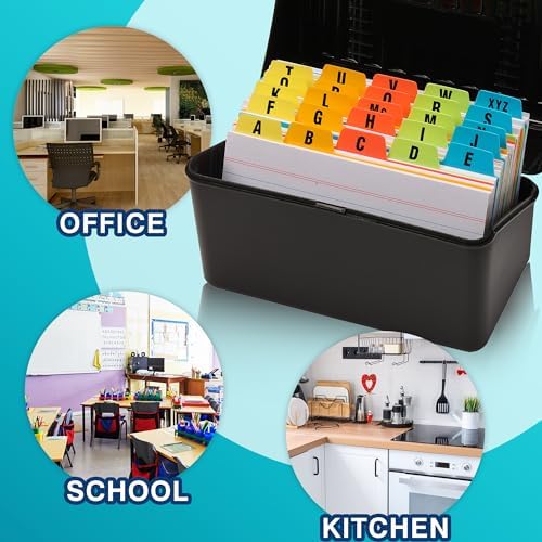 Chell 3"x5" Plastic Index Card Dividers, Primary Colors, 25 Pack - Image 6