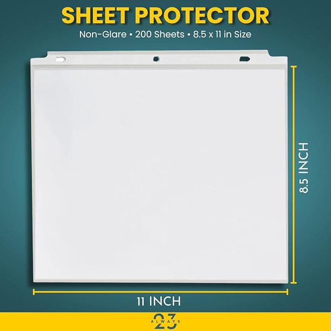 Always23 Sheet Protectors, Plastic Sheet Protectors, Economy 200 Pack - Image 4