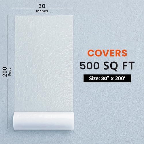 TAPEBEAR Carpet Protection Film 30" x 200' Carpet Cover 500 Sq.Ft - Image 2