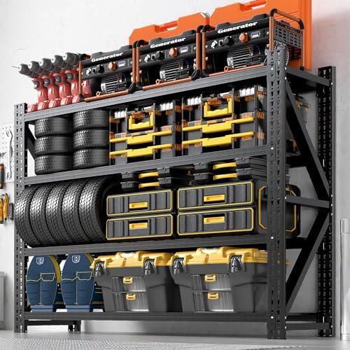 Heavy Duty Metal Shelving Units, Garage Shelves & Storage System by BIZOEIRON