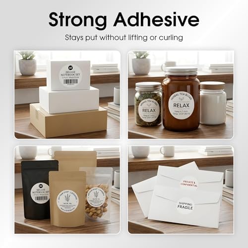 2.5" Round Stickers for Laser & Inkjet, Spartan Industrial Template C005 - Image 5
