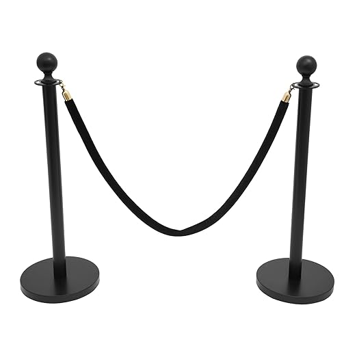 Crowd Control Stanchion Set, 4 Packs Stanchion Set by HuidTews