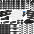 494 PCS Cable Management Kit - 4 Cable Sleeve Split, 2 Cable Organizer, 130 Adhesive Cable Clip, 6 Cable Holder, 2 Roll Cable Organizer Strap, 300 Cable Tie with 50 Mount, for Computer TV Under Desk by Unknown
