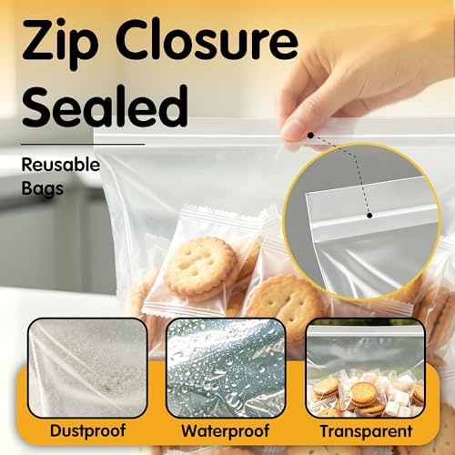 10 Pack 5 Gallon Extra Large Clear Plastic Bags with Zipper - Image 3